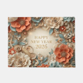 elegant happy new year 2026 welcome mat (Voorkant)