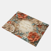 elegant happy new year 2026 welcome mat (Schuin)