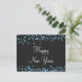 Elegant Happy New Year Briefkaart (Staand voorkant)