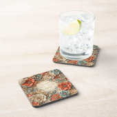 elegant happy new year floral coasters bier onderzetter (Rechterzijde)