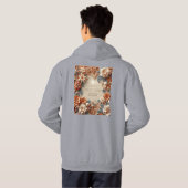 elegant happy new year floral hoodie (Achterkant volledig)