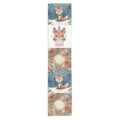 elegant happy new year table runner korte tafelloper (Voorkant)