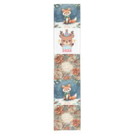 elegant happy new year table runner korte tafelloper