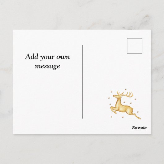 Elegant Happy Nieuwjaar 2023, Gold Glitter Festive Briefkaart (Achterkant)