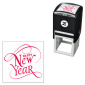 Elegant Happy Nieuwjaar Zelfinktende Stempel (In situ)