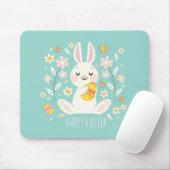 Elegant Happy Paaster Bunny | Mousepad Muismat (Met muis)