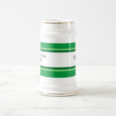 Elegant Happy St. Patrick's Day Custom Name Green Bierpul (Center)