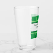 Elegant Happy St. Patrick's Day Custom Name Green Glas (Rechts)