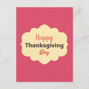 Elegant Happy Thanksgiving Day Feestdagenkaart