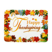 Elegant Happy Thanksgiving Greetings Magneet (Horizontaal)