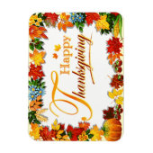 Elegant Happy Thanksgiving Greetings Magneet (Verticaal)