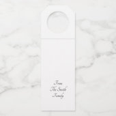 Elegant Happy Thanksgiving Pumpkin Flessenhanger (Achterkant)