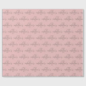 Elegant Happy Valentine's dag Blush Pink Cadeaupapier (Vlak)