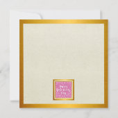 Elegant Happy Valentine's Day | Gold & Pink Heat (Achterkant)