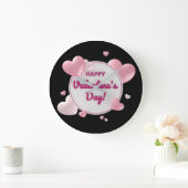 Elegant Happy Valentine's Day Grote Klok (Huis)