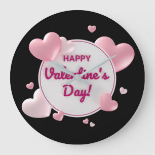 Elegant Happy Valentine's Day Grote Klok