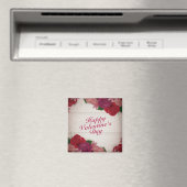 Elegant Happy Valentine's Day Rozen Lijst Magnet (Insitu (Vaatwasser))