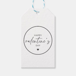 Elegant Happy Valentine's day script typografie Cadeaulabel