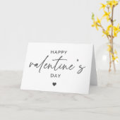 Elegant Happy Valentine's day script typografie Kaart (Gele Bloem)