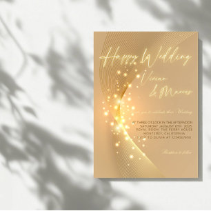 Elegant Happy Wedding - Classic & Joyful Party Kaart