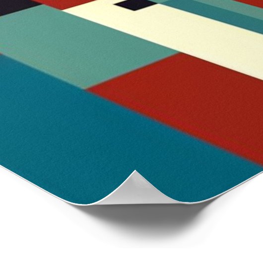 Elegant Harlem Renaissance Abstract Jazz Quartet Poster (Hoek)