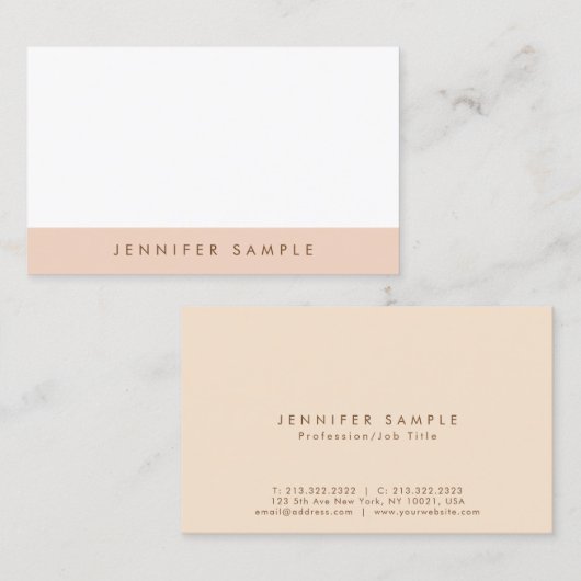 Elegant Harmonic Colors Professional Clean Plain Visitekaartje (Voorkant / Achterkant)