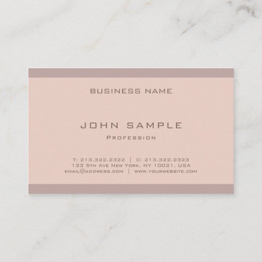 Elegant Harmonic Colors Professioneel gestroomlijn Visitekaartje (Achterkant)