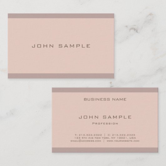 Elegant Harmonic Colors Professioneel gestroomlijn Visitekaartje (Voorkant / Achterkant)