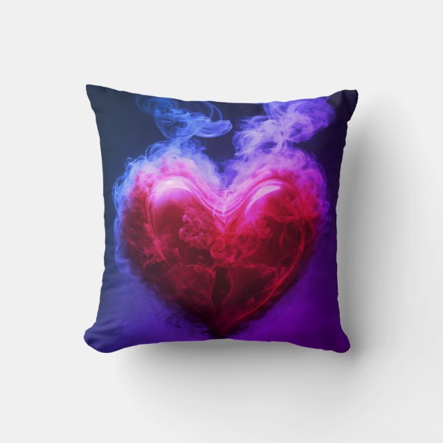 Elegant Harmony: Black and Red a crane chinnese Kussen (Voorkant)