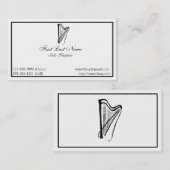 Elegant Harp Visitekaartje (Voorkant / Achterkant)
