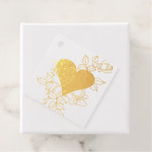 Elegant Hart Bloem  Bedankjes Labels (Met doos)