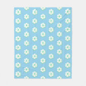 Elegant Hart Bloem Patroon Fleece Deken (Voorkant)