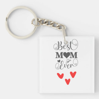 Elegant hart- en vlinderontwerp voor Moederdag Sleutelhanger