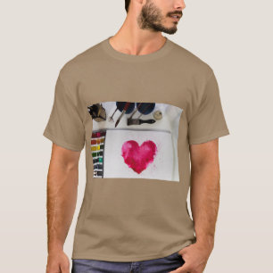 Elegant Hart Liefdes Symbool T-shirt