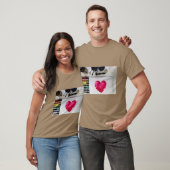 Elegant Hart Liefdes Symbool T-shirt (Unisex)