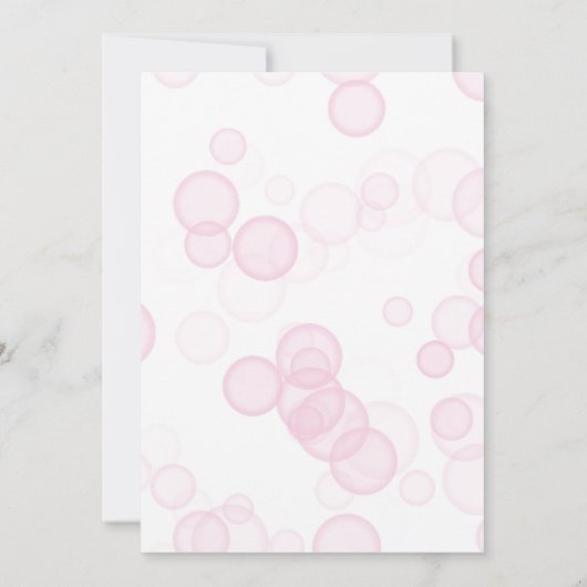 Elegant Hart Parels Prosecco Bubble Vrijgezellenfe Bedankkaart (Achterkant)