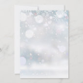 Elegant Hart Script Winter Oefenavondeten Kaart (Achterkant)