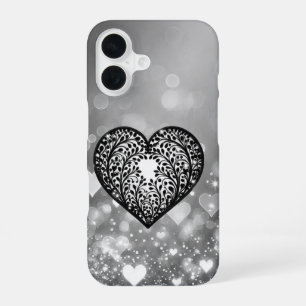 Elegant hart silhouet iPhone 16 hoesje