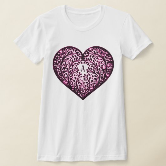 Elegant hart silhouet t-shirt (Laagn)
