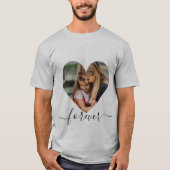 Elegant hart voor liefde, aangepaste foto's en tek t-shirt (Voorkant)