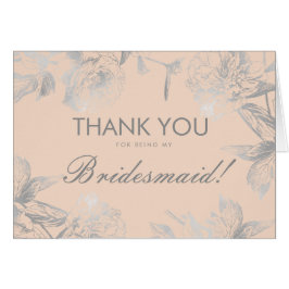 Elegant Hartelijk dank aan de Bridesmaid Floral Si