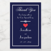 Elegant Hartelijk dank dat u uw namen wilt toevoeg Wijn Etiket (Enkel label)