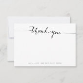 Elegant Hartelijk dank | Forfaitaire briefkaart (Voorkant)