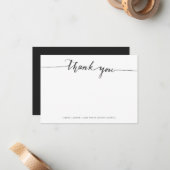 Elegant Hartelijk dank | Forfaitaire briefkaart (Voorkant / Achterkant in situ)