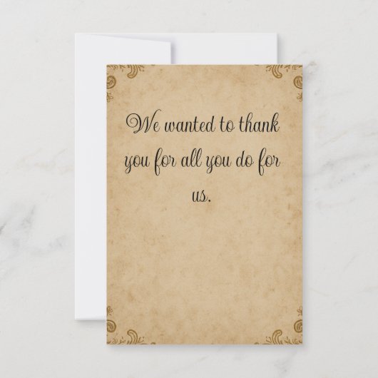 Elegant - Hartelijk dank - Kaart (Achterkant)