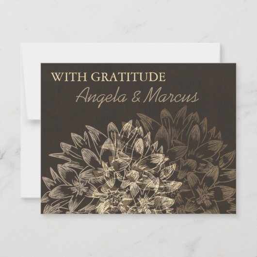 Elegant - Hartelijk dank - Kaart (Voorkant)