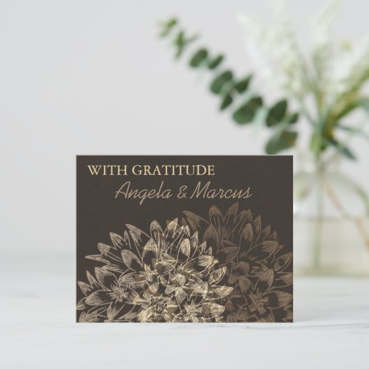 Elegant - Hartelijk dank - Kaart (Staand voorkant)