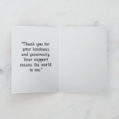 Elegant - Hartelijk dank - Kaart (Binnen)