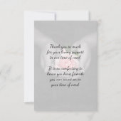 Elegant Hartelijk dank voor de ondersteuning van r Bedankkaart (Achterkant)
