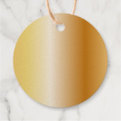 Elegant Hartelijk dank voor Gold Typography Leafy  Bedankjes Labels (Achterkant)